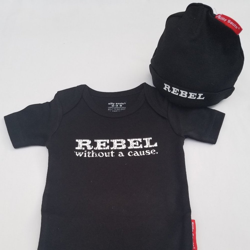 Silly Souls Rebel Onsie & Beanie Set